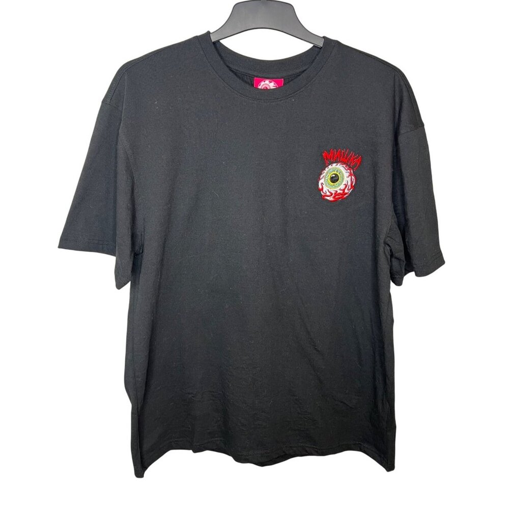 Mishka "Engineered To Destroy" Black T-Shirt With Biker Skull Graphic Size Large - Picture 7 of 8